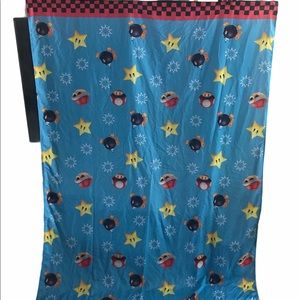 Super Mario Nintendo star bomb mushroom twin sheet